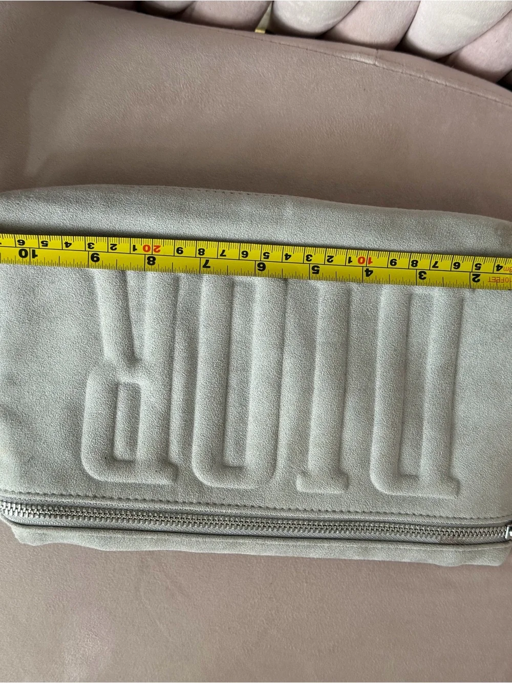 Dior Beaute Gray Cosmetic Bag w/ Star Charm ⭐️